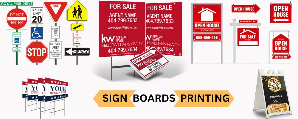 signage boards printing shop